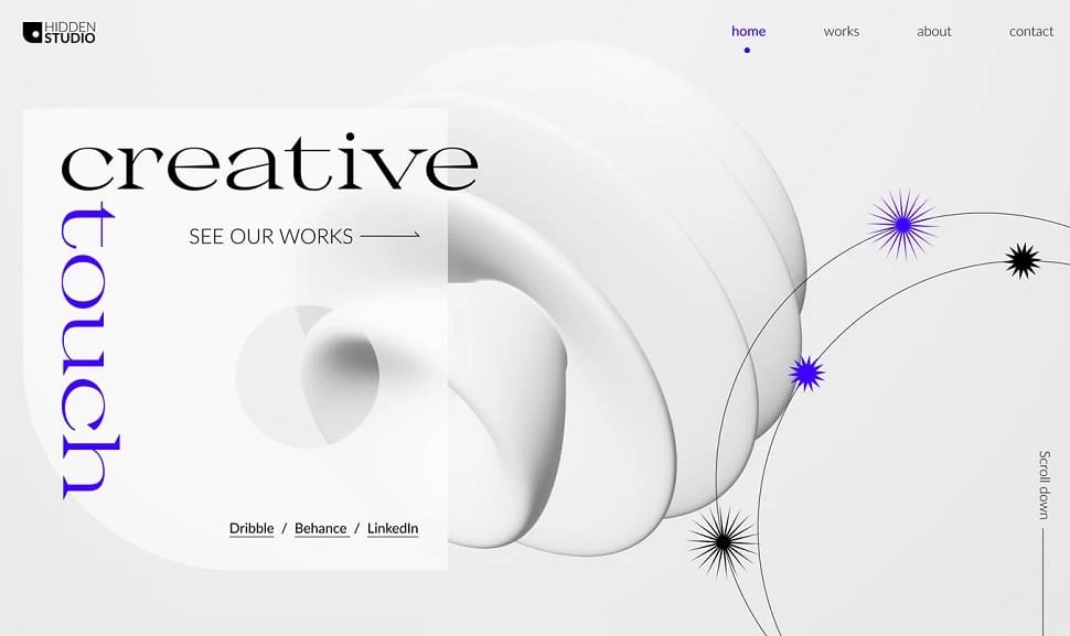 Тренды 2023. Абстрактные формы, 3D в веб-дизайне - блог kvokka