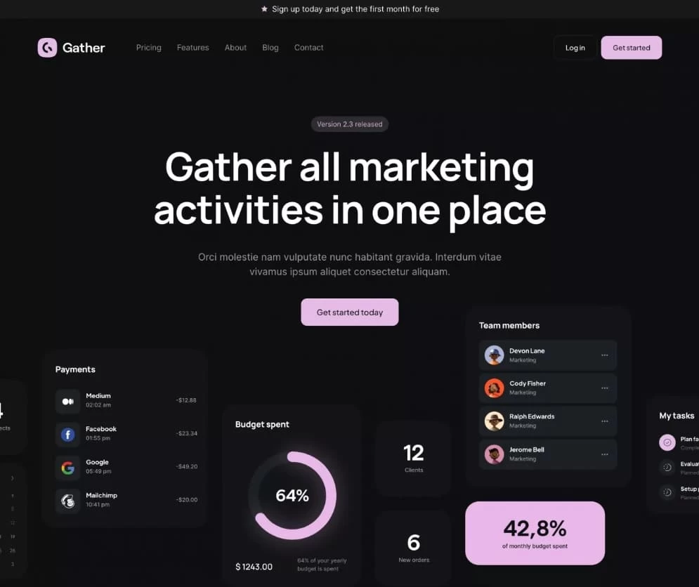  Веб-дизайн тренды 2023. Темный режим в веб-дизайне - блог kvokka